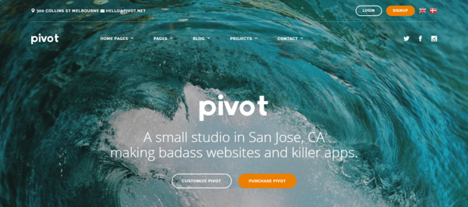 Pivot - Block Based Multi-Purpose Responsive Website Theme