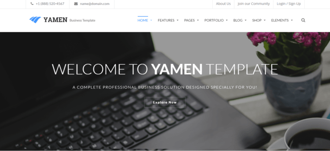 Yamen-Professional Business Package WordPress Theme