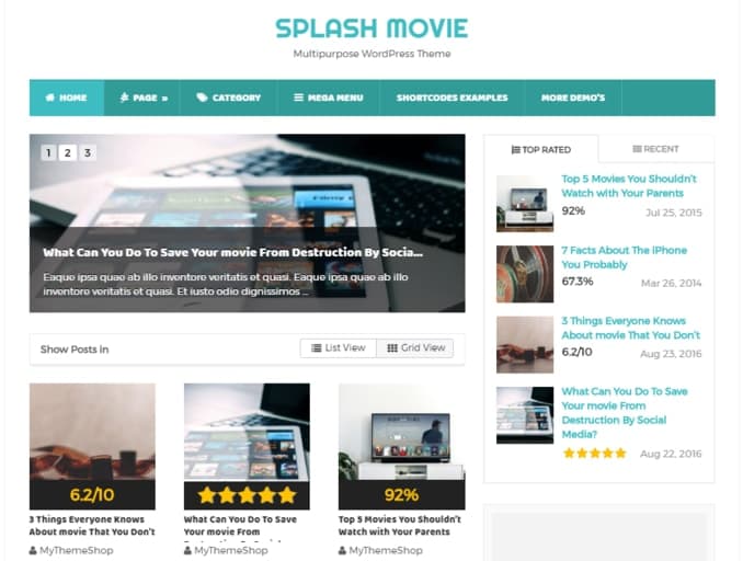 Splash-Amazon-Review-WordPress-theme