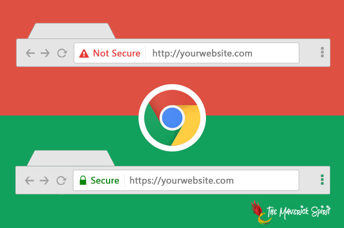 Google Chrome browser will mark non-HTTPS sites as -not secure-themaverickspirit