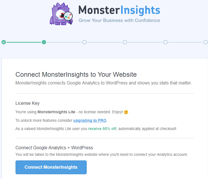 monsterinsights-setup-wizard-step2-connect-google-analytics-with-wordpress