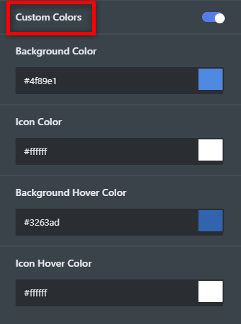 social-snap-custom-button-colors
