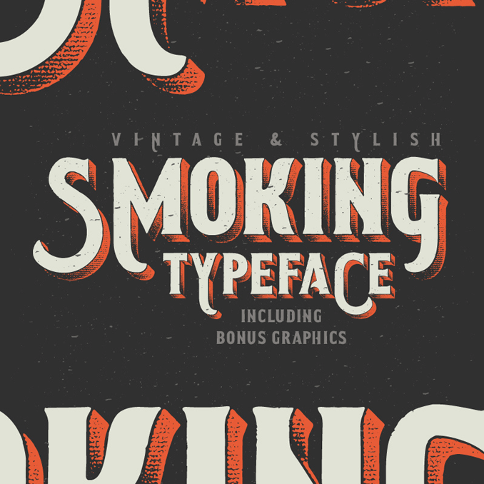 free-vintage-styling-smoking-typeface-illustration-font