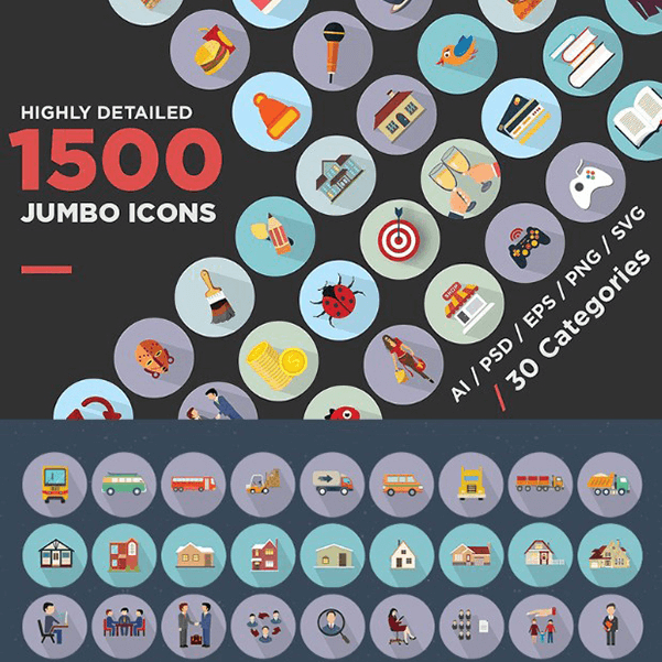 jumbo-flat-icons-fonts-pack-template-monster