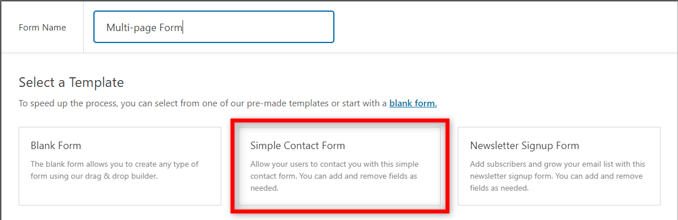 select-simple-contact-form-wpforms-template-library